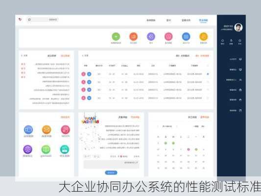 大企业协同办公系统的性能测试标准