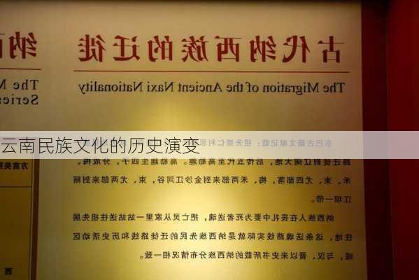 云南民族文化的历史演变