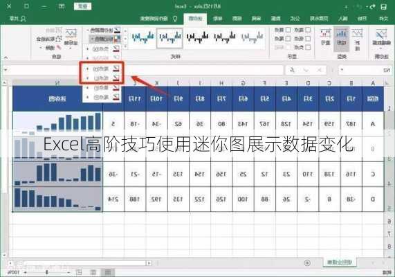 Excel高阶技巧使用迷你图展示数据变化
