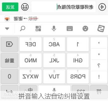 拼音输入法自动纠错设置
