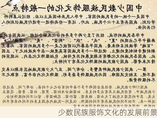 少数民族服饰文化的发展前景