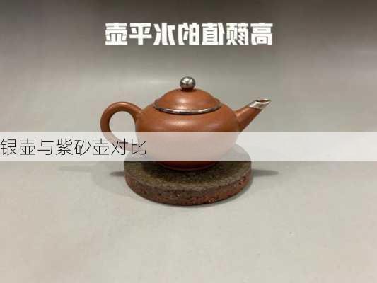 银壶与紫砂壶对比