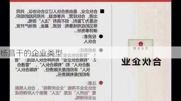 杨昌干的企业类型