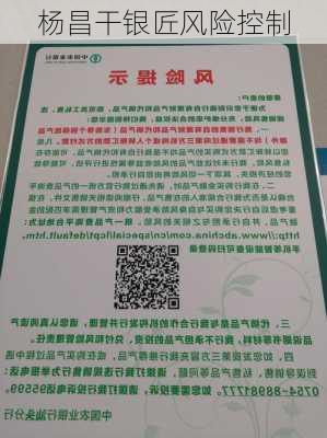 杨昌干银匠风险控制