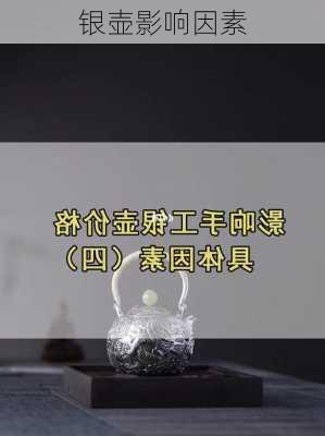 银壶影响因素