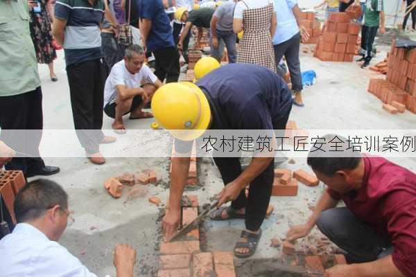 农村建筑工匠安全培训案例