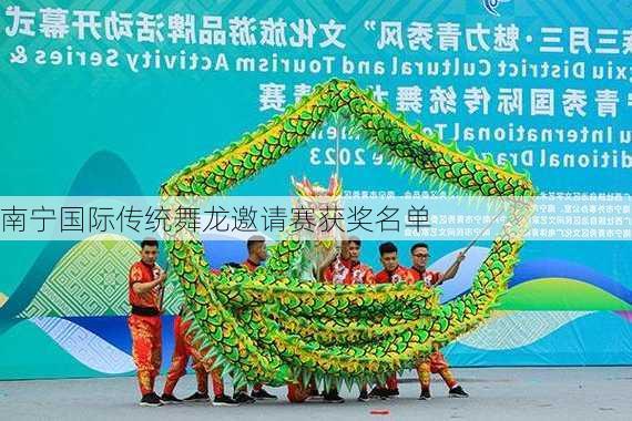 南宁国际传统舞龙邀请赛获奖名单