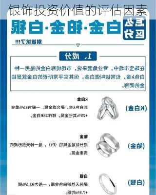 银饰投资价值的评估因素