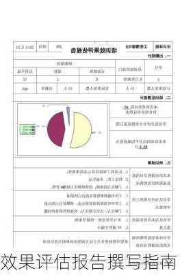 效果评估报告撰写指南