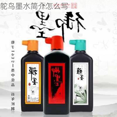 鸵鸟墨水简介怎么写