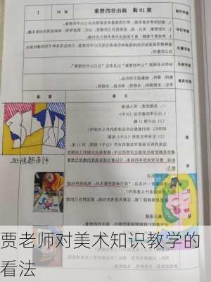 贾老师对美术知识教学的看法