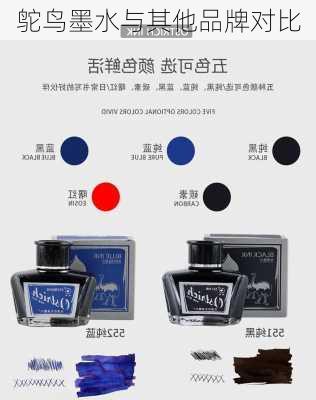 鸵鸟墨水与其他品牌对比