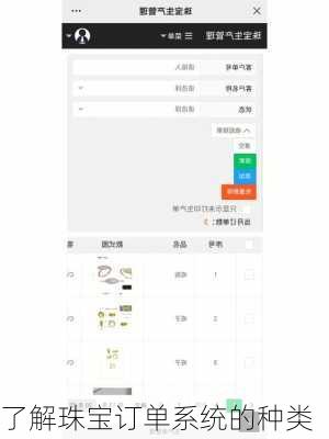 了解珠宝订单系统的种类