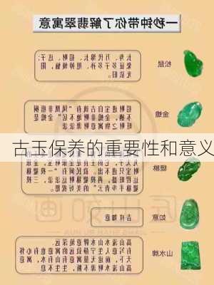 古玉保养的重要性和意义