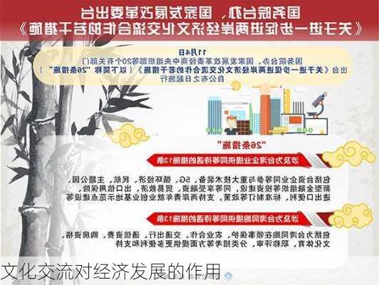 文化交流对经济发展的作用