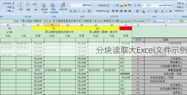 分块读取大Excel文件示例