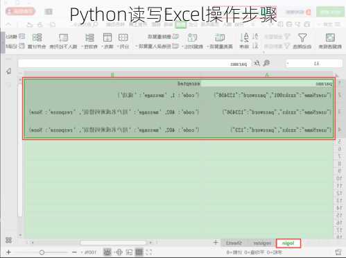 Python读写Excel操作步骤