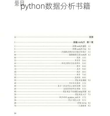 python数据分析书籍
