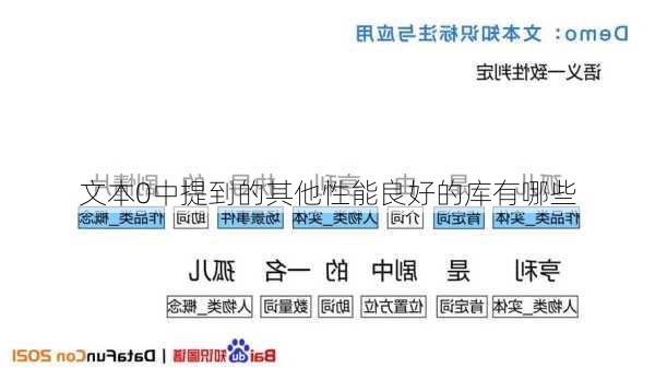 文本0中提到的其他性能良好的库有哪些
