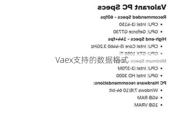 Vaex支持的数据格式