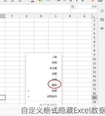 自定义格式隐藏Excel数据