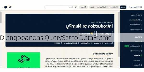 Djangopandas QuerySet to DataFrame