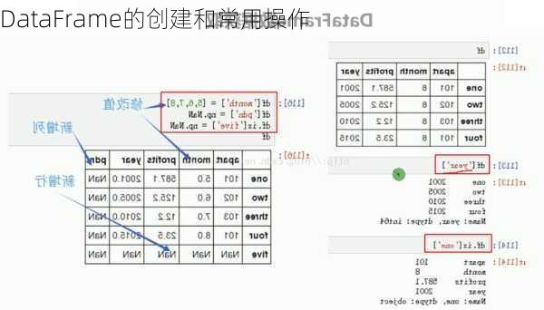 DataFrame的创建和常用操作