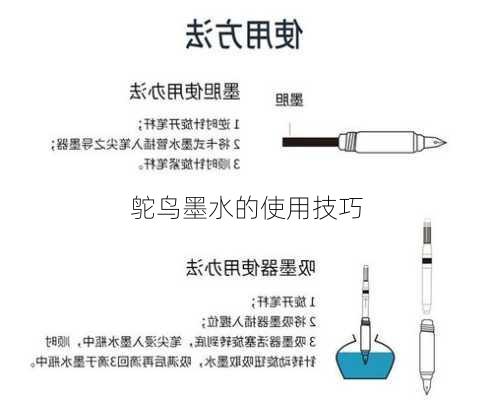 鸵鸟墨水的使用技巧