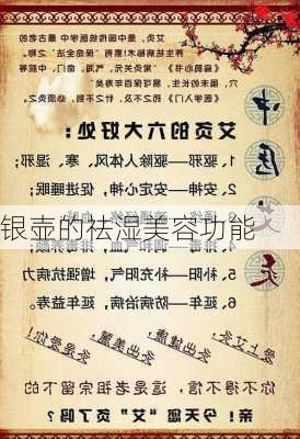 银壶的祛湿美容功能