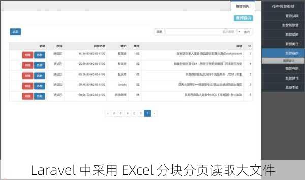 Laravel 中采用 EXcel 分块分页读取大文件