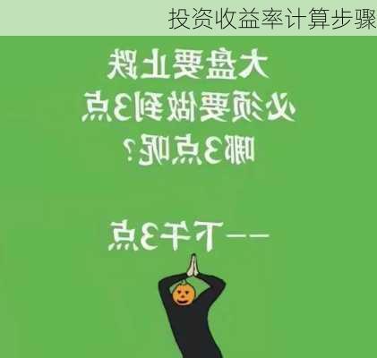 投资收益率计算步骤