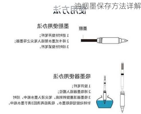 油烟墨保存方法详解