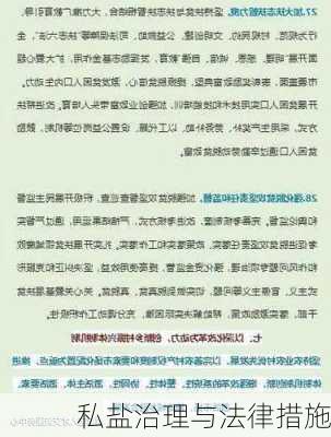私盐治理与法律措施