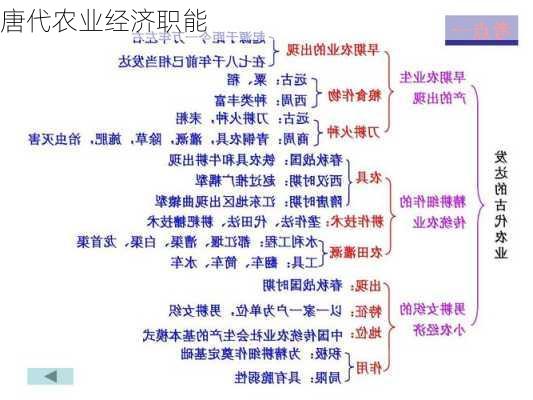 唐代农业经济职能