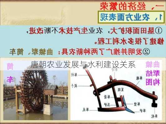 唐朝农业发展与水利建设关系