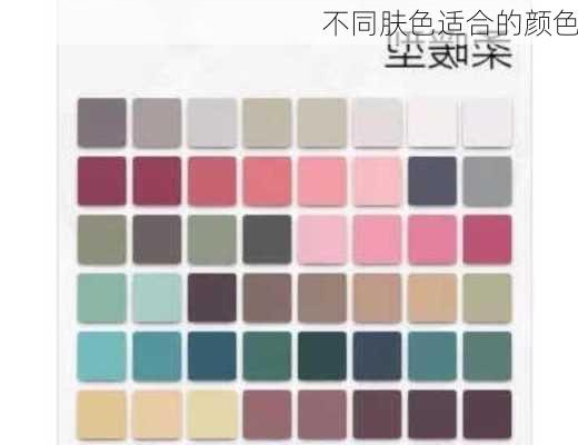 不同肤色适合的颜色