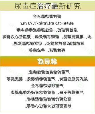 尿毒症治疗最新研究