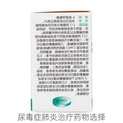 尿毒症肺炎治疗药物选择