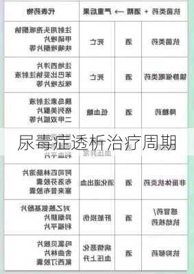 尿毒症透析治疗周期