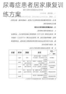 尿毒症患者居家康复训练方案