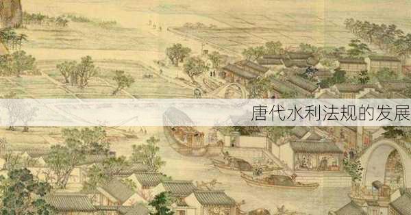 唐代水利法规的发展