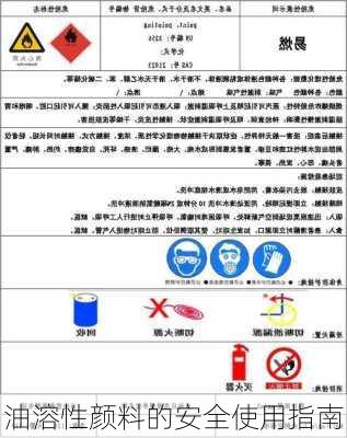 油溶性颜料的安全使用指南