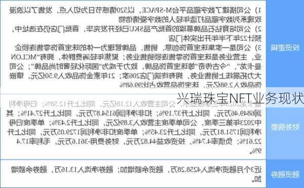 兴瑞珠宝NFT业务现状