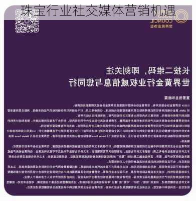 珠宝行业社交媒体营销机遇