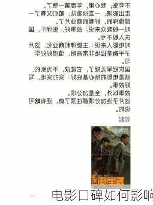 电影口碑如何影响