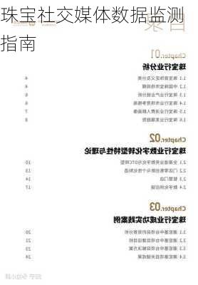 珠宝社交媒体数据监测指南