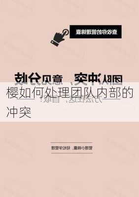 樱如何处理团队内部的冲突