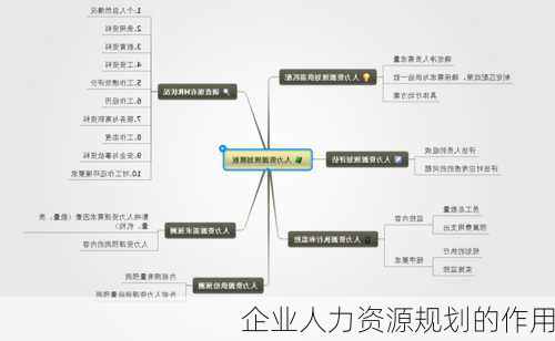 企业人力资源规划的作用