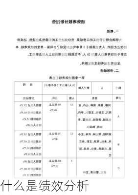 什么是绩效分析