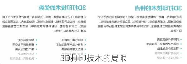 3D打印技术的局限